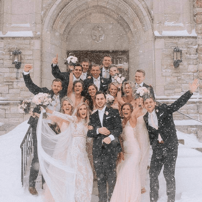 Winter Wedding Party